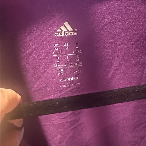 Adidas Deep Purple Performance Top - Picture 3 of 3